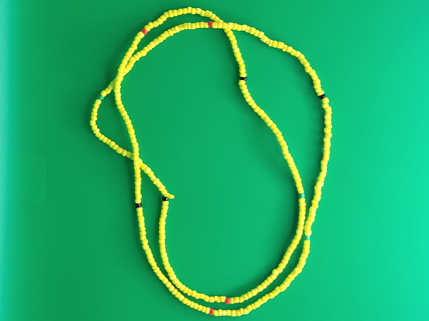 Sunshine Yellow waist beads